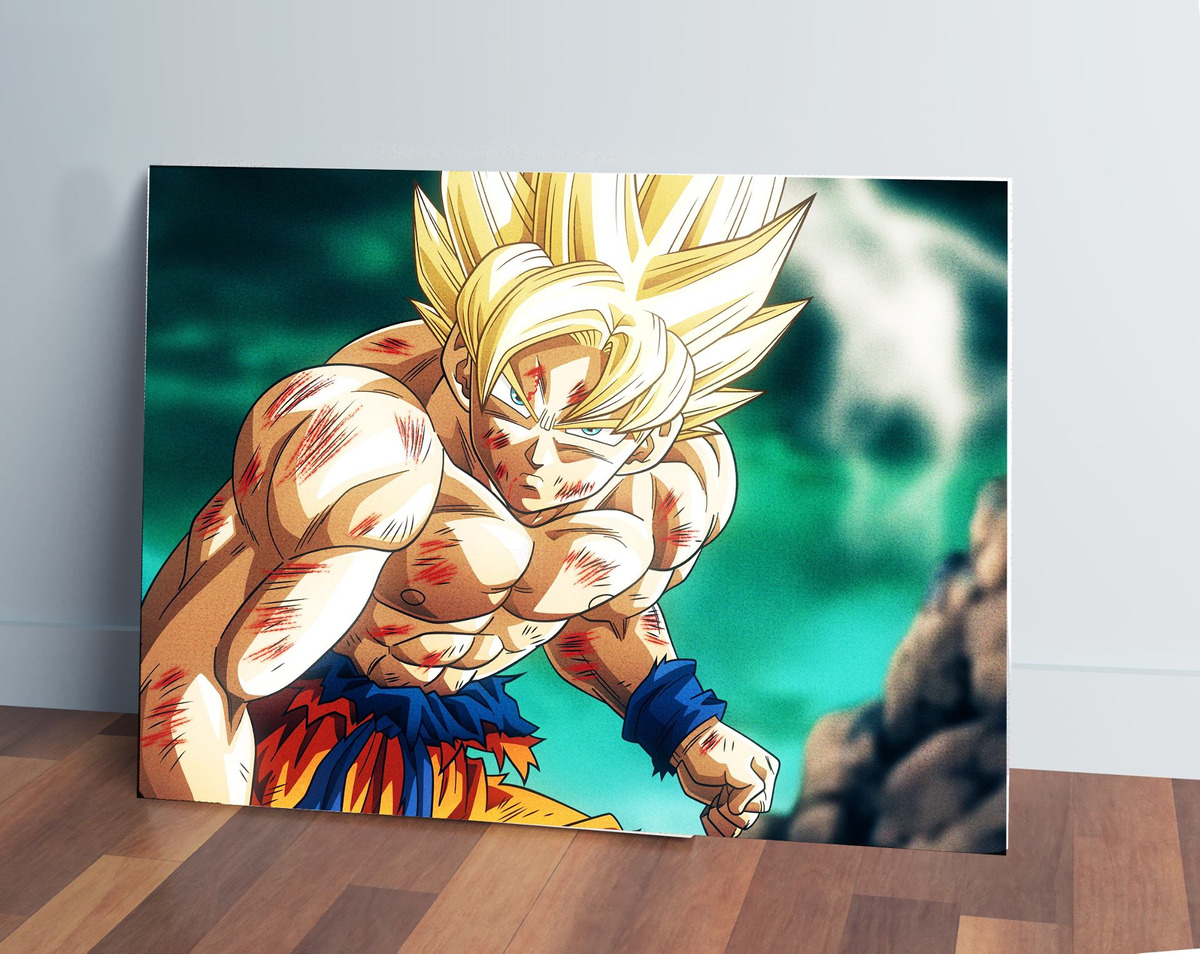 Cuadro 262 Goku Super Saiyan 70×100 Mdf Memoestampados – Memo Estampados